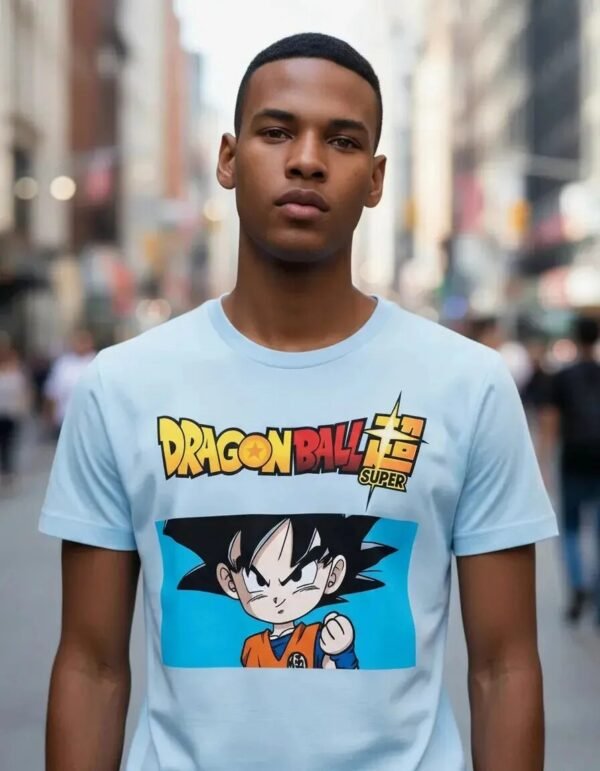 Playera Mascara De Látex Gokú Chibi Hombre