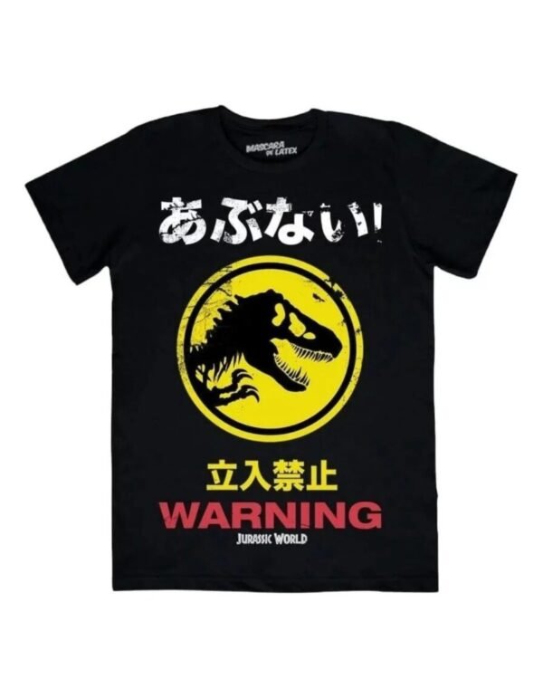 Playera Mascara De Látex Warning! Hombre Playera Mascara De Látex Warning! Hombre
