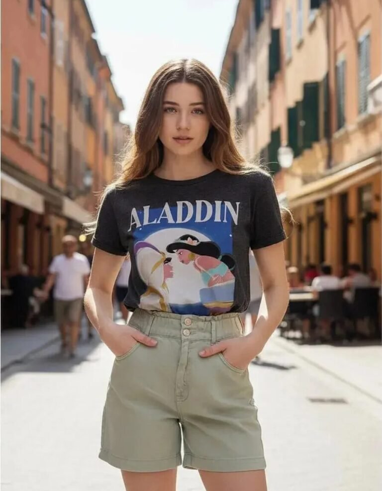 Playera Mascara De Látex A Whole New World Mujer