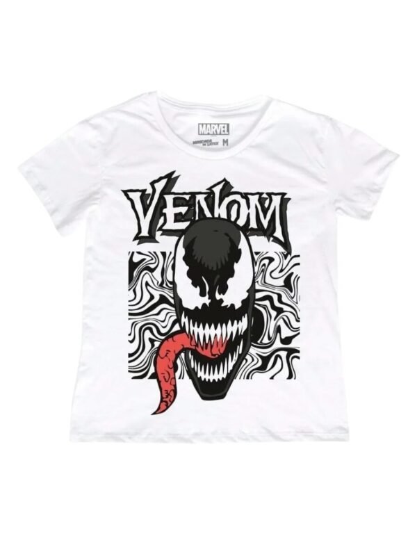 Playera Máscara De Látex Classic Venom Mujer