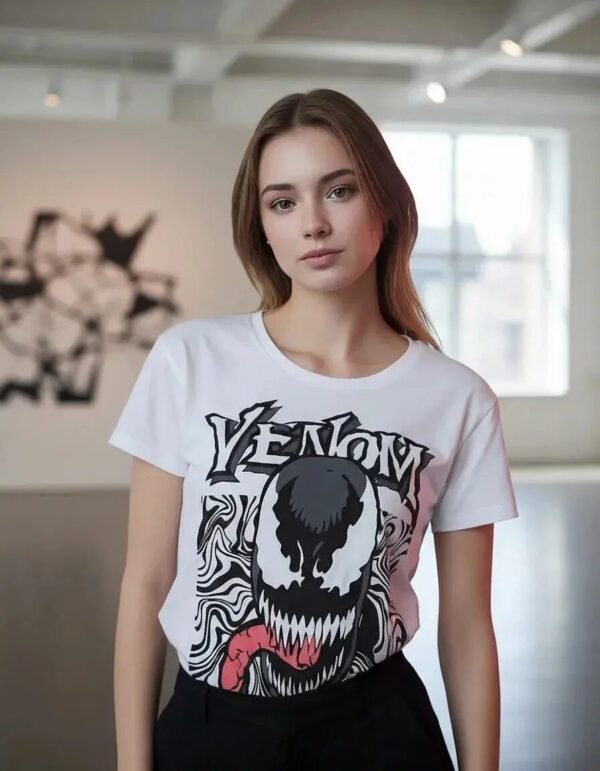 Playera Máscara De Látex Classic Venom Mujer