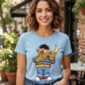 Playera Máscara De Látex Plaza Sesamo ¡banana! Mujer