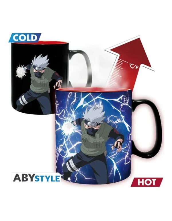 Taza De Ceramica Termocromatica: Naruto Shippuden - Kakashi
