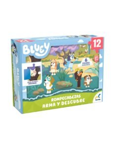 Rompecabezas Infantil de Bluey Arma Y Descubre 12 Piezas
