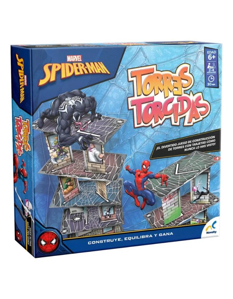 Juego De Mesa Infantil Torres Torcidas Spiderman