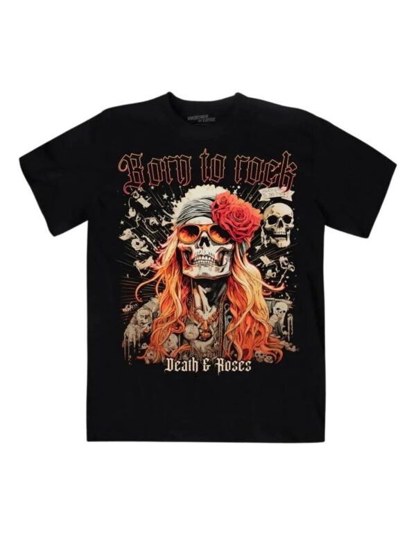 Playera Máscara De Látex Born To Rock Hombre