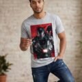 Playera Mascara De Latex War Machine Hombre