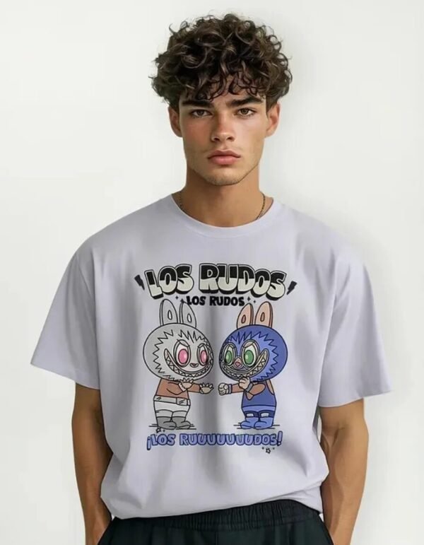 Playera Máscara De Látex Los Rudos, Los Rudos Hombre