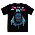 Playera Máscara De Látex Juego Del Calamar Squid Game Hombre