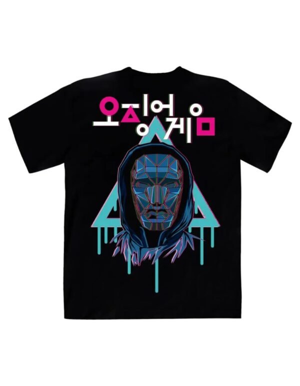 Playera Máscara De Látex Juego Del Calamar Squid Game Hombre