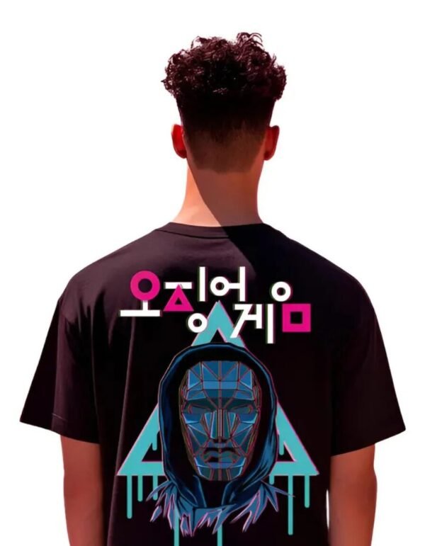 Playera Máscara De Látex Juego Del Calamar Squid Game Hombre