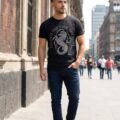 Playera Máscara De Látex Old, True And Brave Hombre