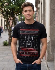 Playera Máscara De Látex Merry Sithmas Hombre