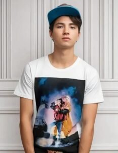 Playera Máscara De Latex Back To The Future Poster Hombre