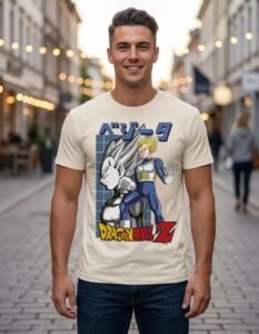 Playera Máscara De Látex Príncipe Vegeta Hombre