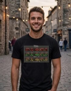 Playera Máscara De Látex Destination Time Hombre