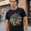 Playera Mascara De Latex When Gods Walk The Eart Hombre