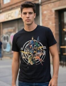 Playera Mascara De Latex When Gods Walk The Eart Hombre