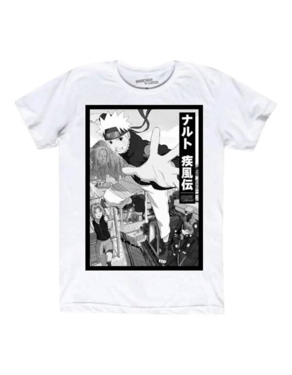 Playera Máscara De Látex Aldea De La Hoja Hombre