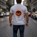 Playera Máscara De Látex The Pumpkin King Hombre