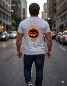 Playera Máscara De Látex The Pumpkin King Hombre
