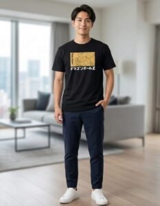 Playera Máscara De Látex Super Saiyan 3 Hombre