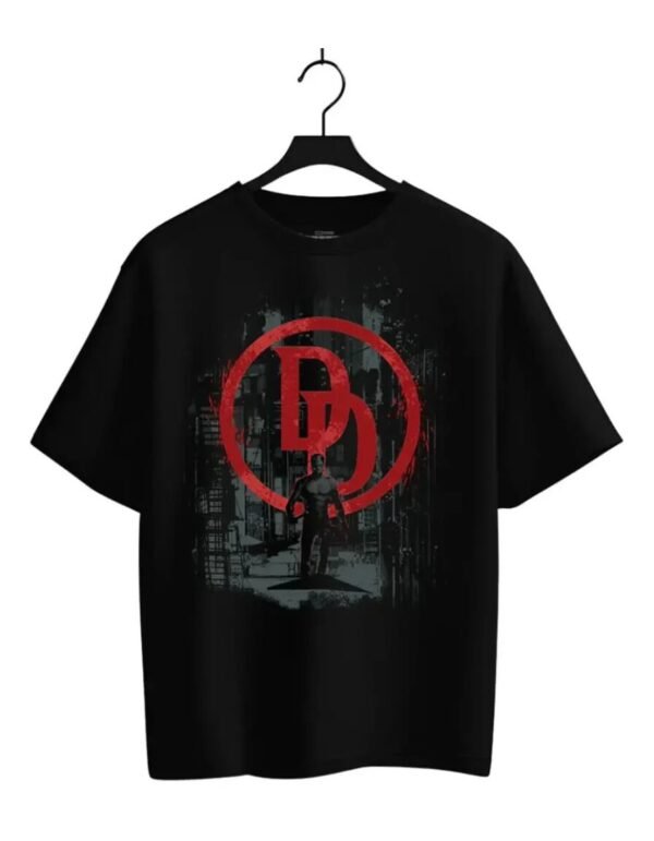 Playera Máscara De Látex Daredevil Logo Hombre