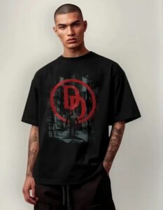 Playera Máscara De Látex Daredevil Logo Hombre