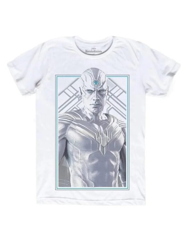 Playera Máscara De Látex White Visión Hombre