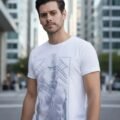 Playera Máscara De Látex White Visión Hombre