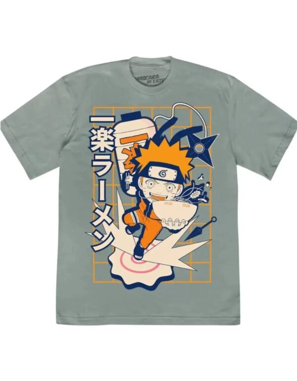 Playera Máscara De Látex Naruto Favorite Ramen Hombre Playera Máscara De Látex Naruto Favorite Ramen Hombre