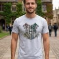 Playera Mascara De Látex Colegio De Magia Hombre