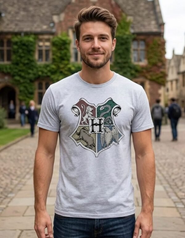 Playera Mascara De Látex Colegio De Magia Hombre