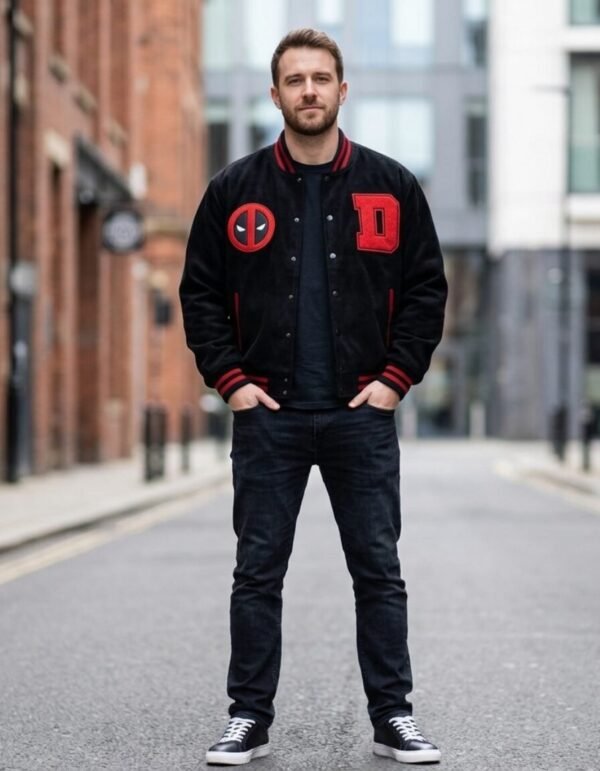 Varsity Jacket Máscara De Látex Marvel Deadpool Hombre
