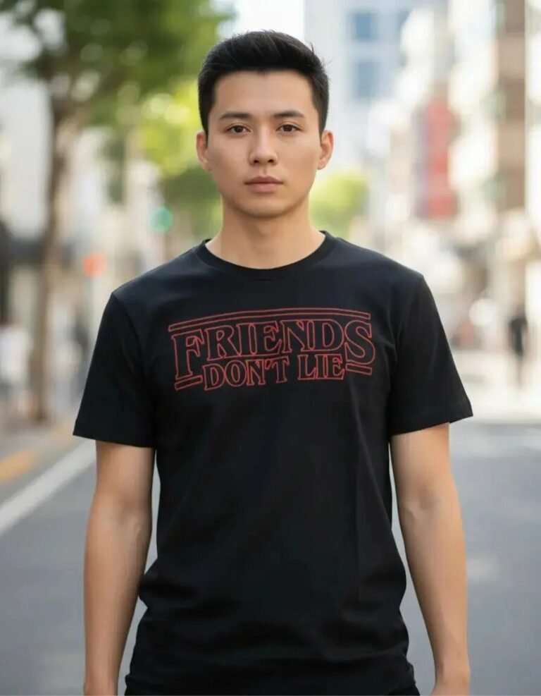 Playera Máscara De Látex Friends Dont Lie Hombre