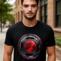Playera Mascara De Látex Jl Cyborg Logo Hombre