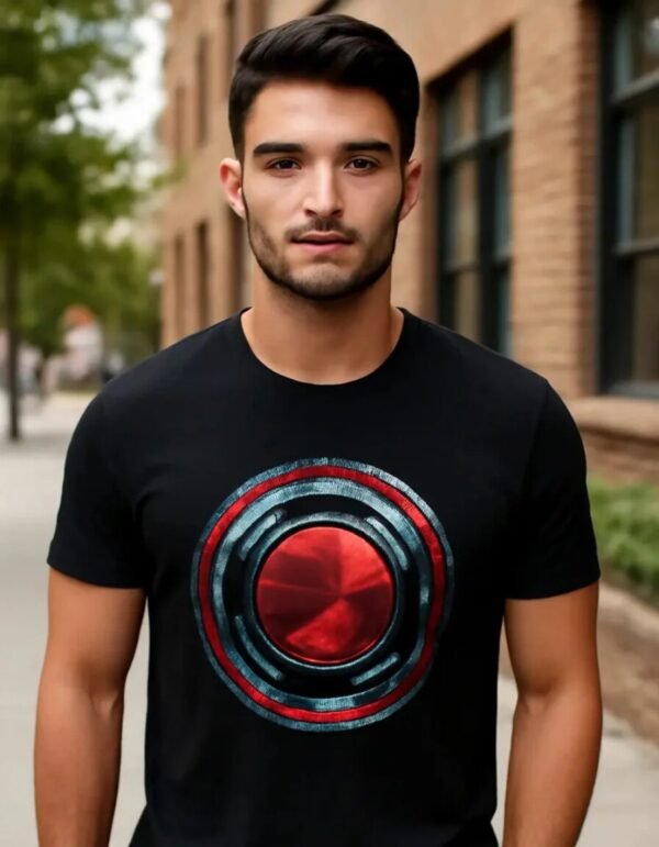 Playera Mascara De Látex Jl Cyborg Logo Hombre