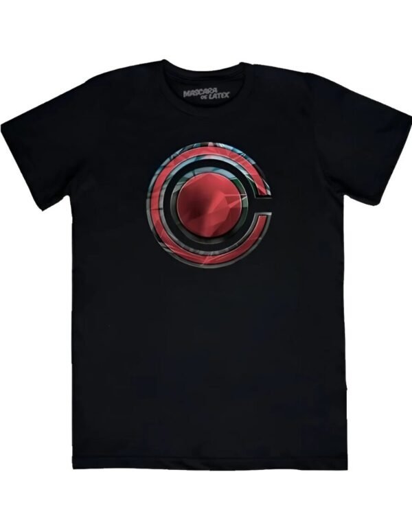 Playera Mascara De Látex Jl Cyborg Logo Hombre