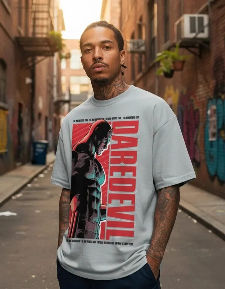 Playera Máscara De Látex Marvel Daredevil Hombre