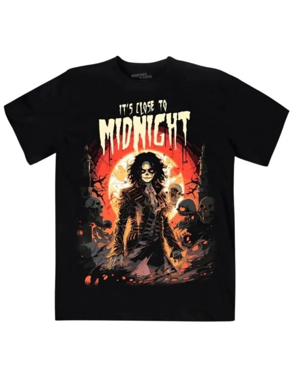 Playera Máscara De Látex It´s Close To Midnight Hombre