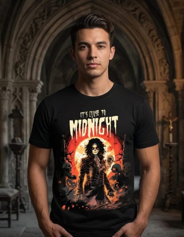 Playera Máscara De Látex It´s Close To Midnight Hombre