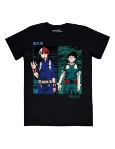 Playera Máscara De Látex Shoto Y Midoriya Hombre