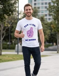 Playera Máscara De Látex Fan De Mi Mismo Hombre