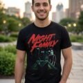 Playera Máscara De Látex Night Family Hombre