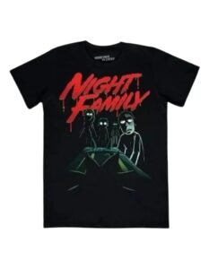 Playera Máscara De Látex Night Family Hombre
