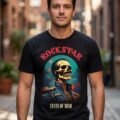 Playera Máscara De Látex Rock Star Hombre