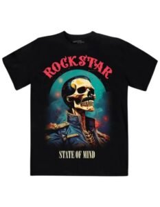 Playera Máscara De Látex Rock Star Hombre