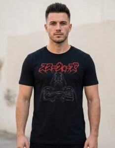 Playera Máscara De Látex Vader Katakana Hombre