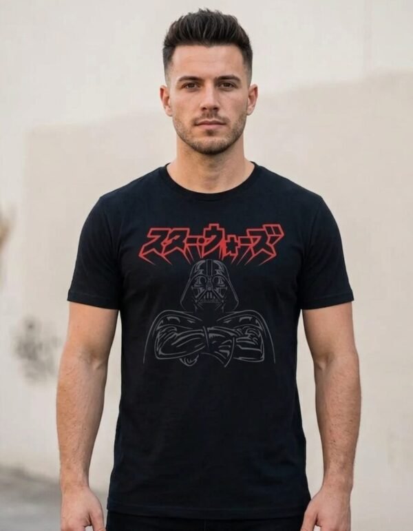 Playera Máscara De Látex Vader Katakana Hombre Playera Máscara De Látex Vader Katakana Hombre