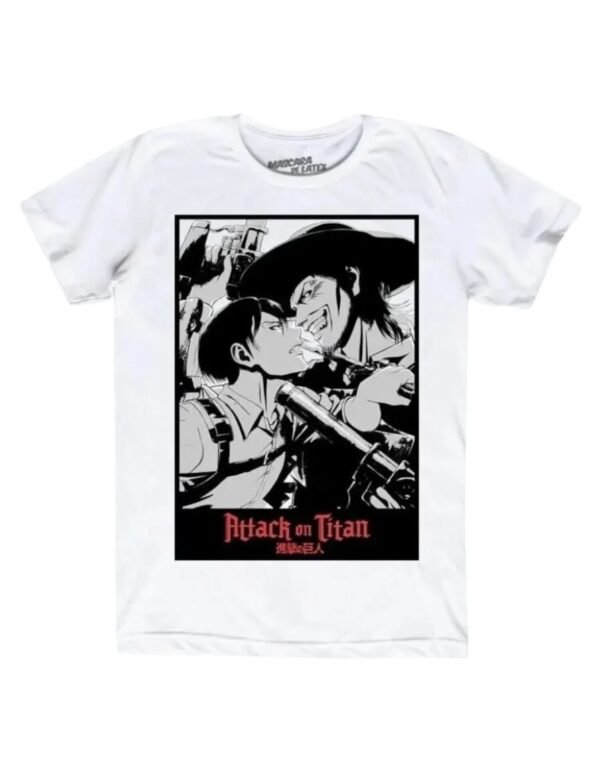 Playera Máscara De Látex Levi Versus Kenny Hombre